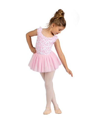 Danshuz Skirted Leotard 25207C 2-4 PNK - Applause Dancewear